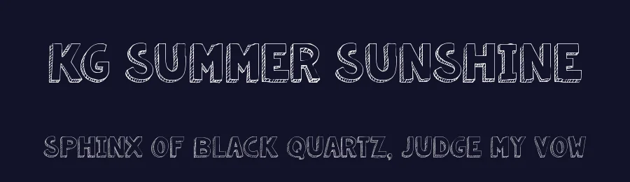 KG Summer Sunshine by Kimberly Geswein — Decorative Font — thumbnail 2