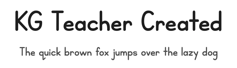 KG Teacher Created