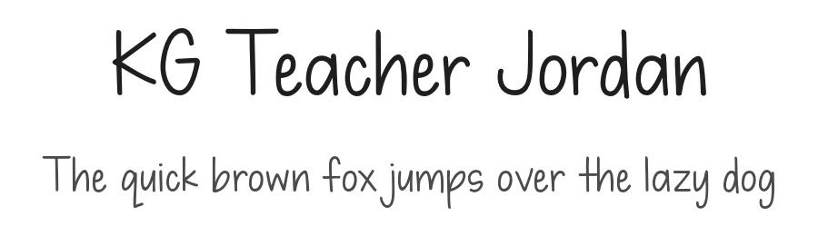 KG Teacher Jordan