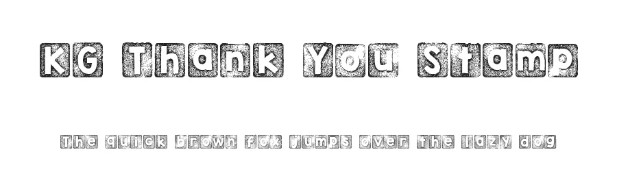 KG Thank You Stamp