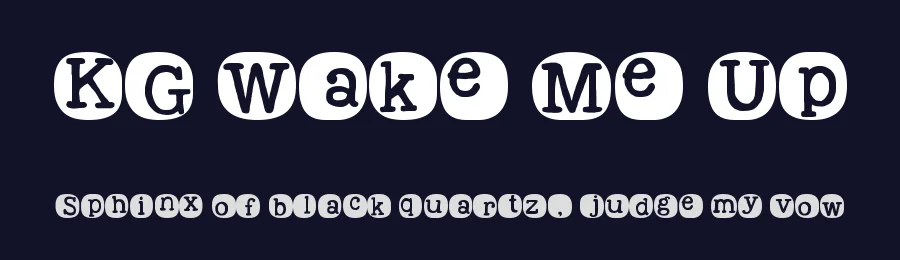 KG Wake Me Up by Kimberly Geswein — Decorative Font — thumbnail 2