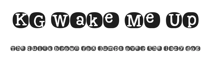 KG Wake Me Up by Kimberly Geswein — Decorative Font