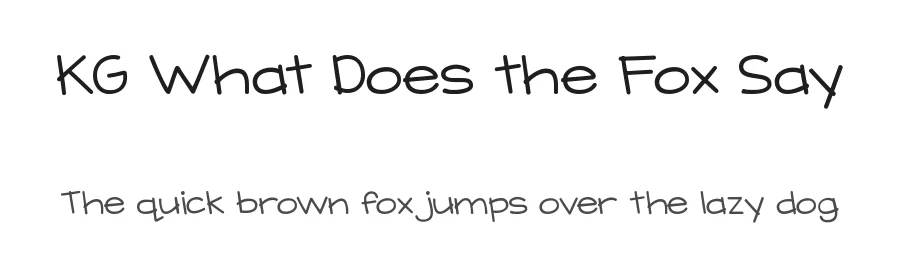 KG What Does the Fox Say