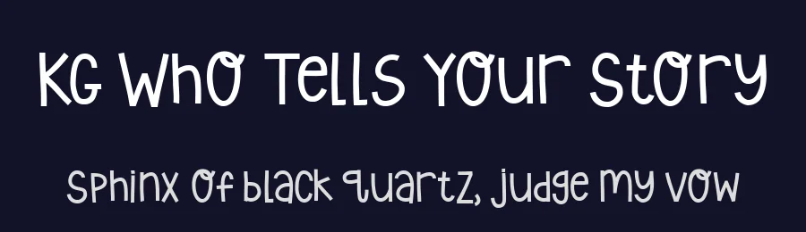 KG Who Tells Your Story by Kimberly Geswein — Decorative Font — thumbnail 2