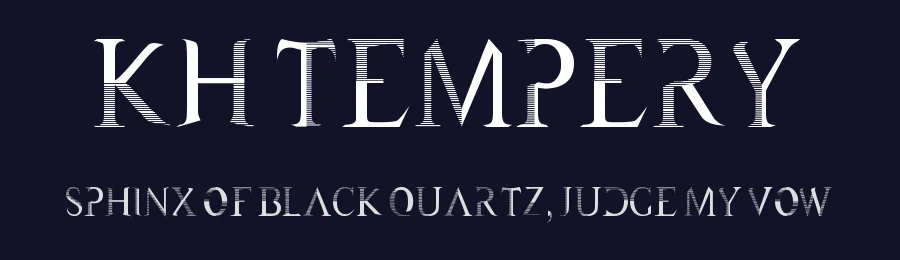 KH Tempery by Khiro — Decorative Font — thumbnail 2