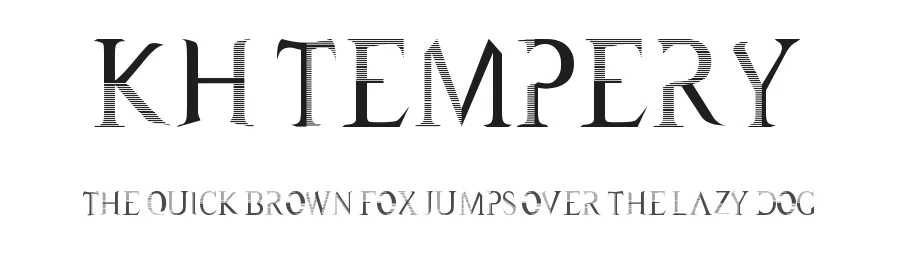 KH Tempery by Khiro β Decorative Font