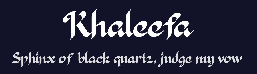 Khaleefa by ARToni — Decorative Font — thumbnail 2