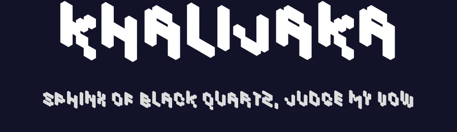 Khalijaka by Jan Novák — Display Font — thumbnail 2