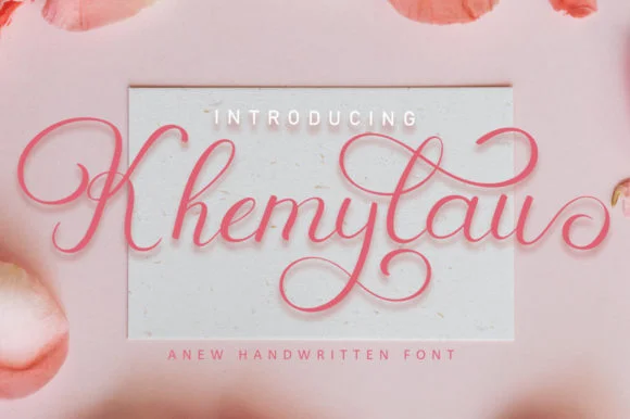 Khemylau Font by indrotanwijoyo — Script Handwritten Font