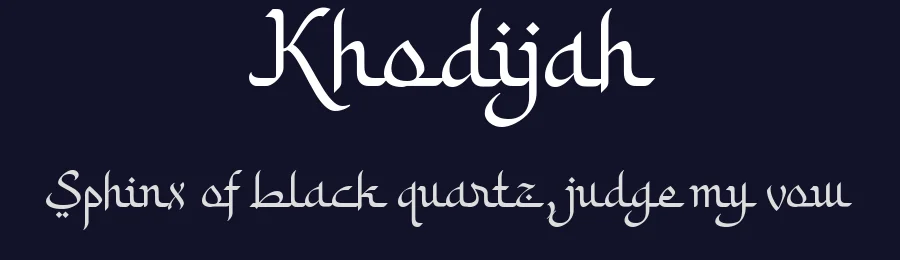 Khodijah by Arterfak Project — Decorative Font — thumbnail 2