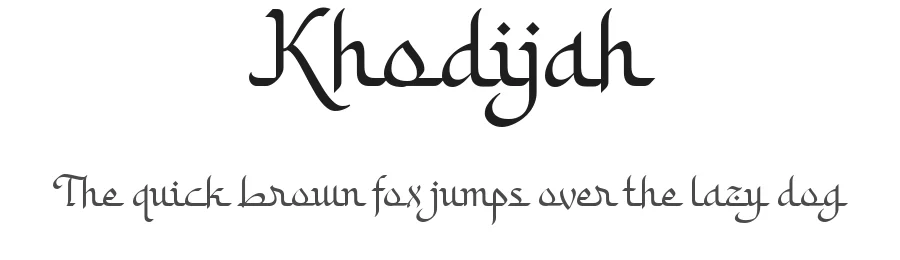 Khodijah by Arterfak Project — Decorative Font
