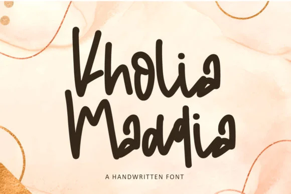 Kholia Maddia Font by BaeMary — Script Handwritten Font