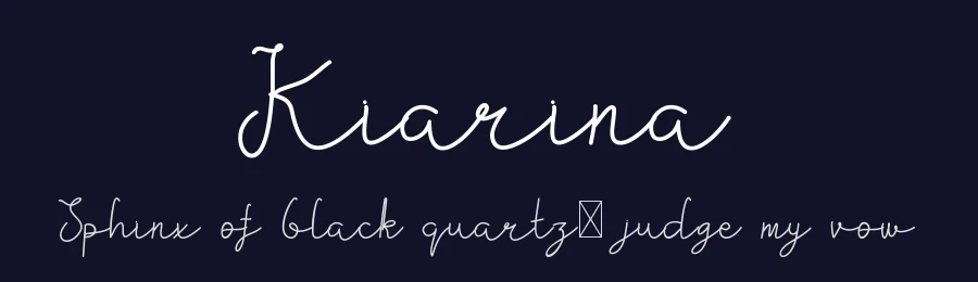 Kiarina by Edric Studio — Script Handwritten Font — thumbnail 2