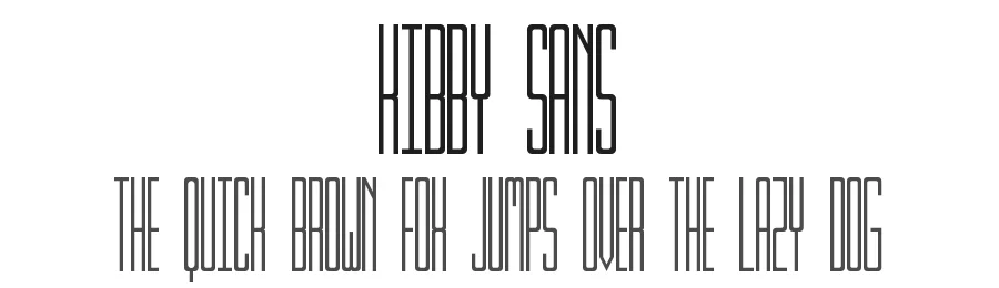Kibby Sans by Jake Luedecke — Sans Serif Font