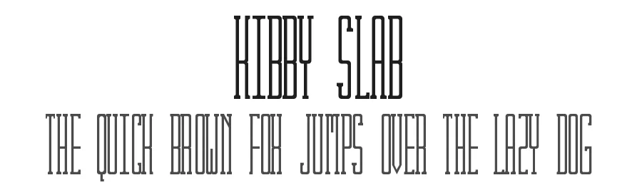 Kibby Slab by Jake Luedecke β Serif Font