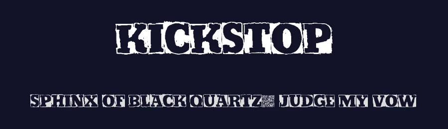Kickstop by Xerographer Fonts — Decorative Font — thumbnail 2