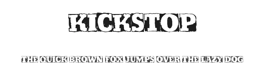 Kickstop by Xerographer Fonts β Decorative Font