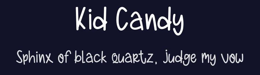 Kid Candy by Zeenesia Studio — Decorative Font — thumbnail 2