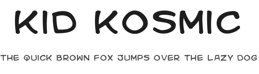 Kid Kosmic by Blambot — Decorative Font