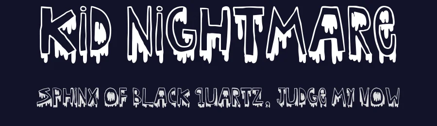 Kid nightmare by Woodcutter — Decorative Font — thumbnail 2