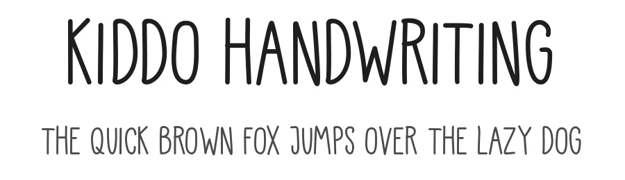 Kiddo Handwriting