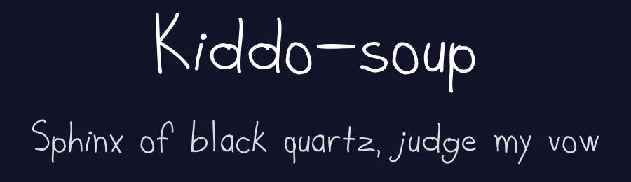 Kiddo-soup by Otto Lerma — Script Handwritten Font — thumbnail 2