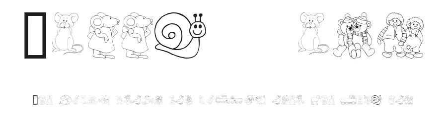 Kiddy Ding by House of Lime — Dingbats Font