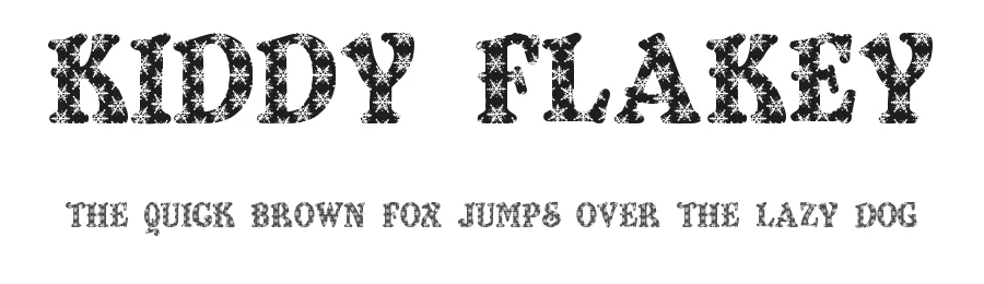 Kiddy Flakey by House of Lime — Decorative Font