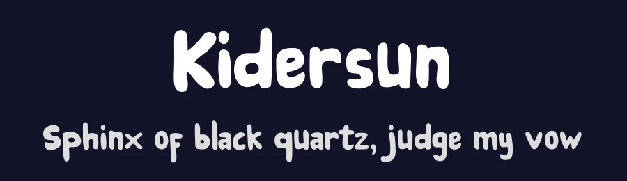 Kidersun by Koplexs Studio — Decorative Font — thumbnail 2