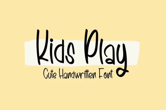 Kids Play Font by Creative Zone — Script Handwritten Font