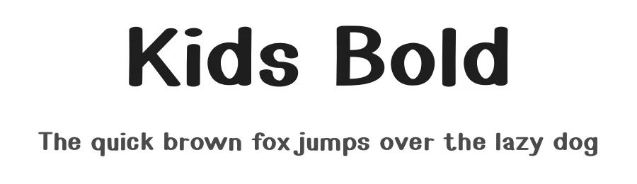 Kids Bold
