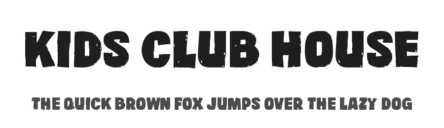 Kids Club House by Joseph Dawson — Decorative Font