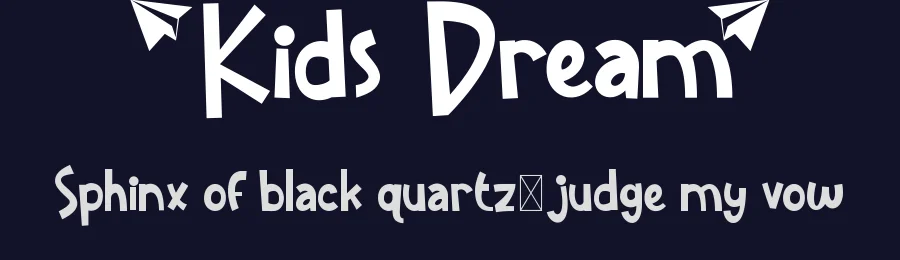 Kids Dream by Calligraphy Fonts — Decorative Font — thumbnail 2