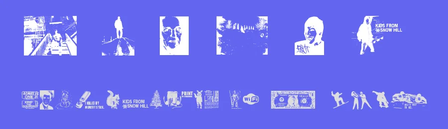Kids From Snow Hill by The Wondermaker — Dingbats Font — thumbnail 3