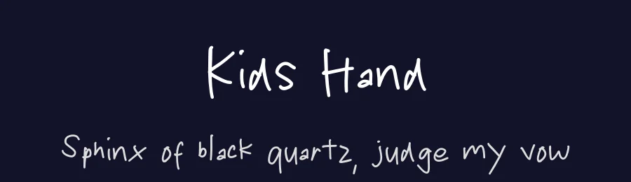 Kids Hand by MJType — Script Handwritten Font — thumbnail 2