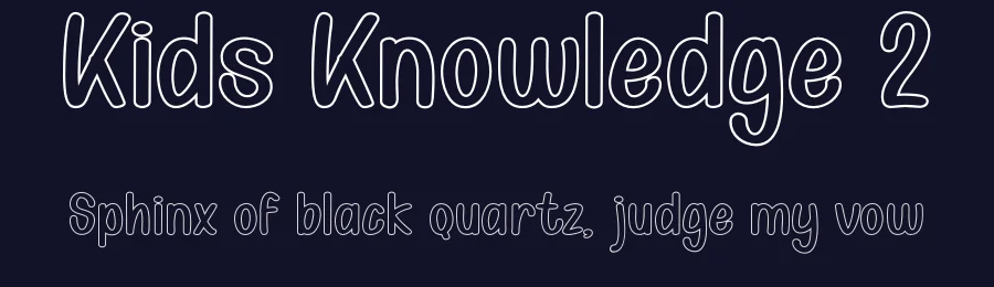 Kids Knowledge 2 by 38.lineart — Decorative Font — thumbnail 2