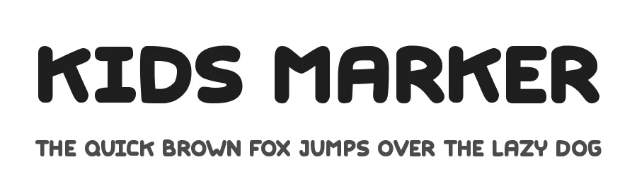 Kids Marker by Joseph Dawson — Decorative Font