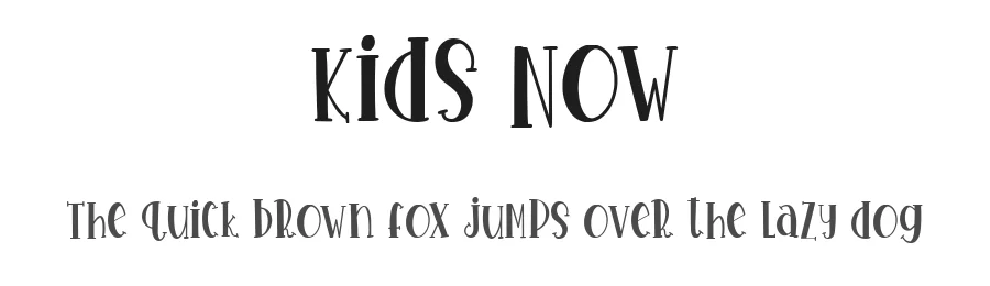 Kids Now by Creatype Studio — Decorative Font