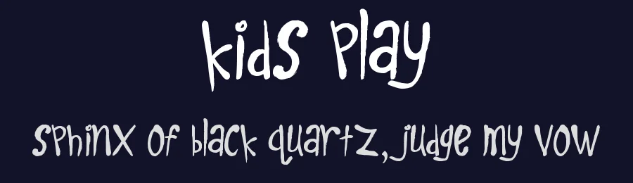 Kids Play by JSH creates — Decorative Font — thumbnail 2