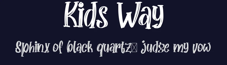 Kids Way by Calligraphy Fonts — Script Handwritten Font — thumbnail 2