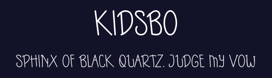 Kidsbo by Hamsah — Script Handwritten Font — thumbnail 2