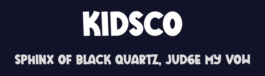 Kidsco by Hamsah — Decorative Font — thumbnail 2