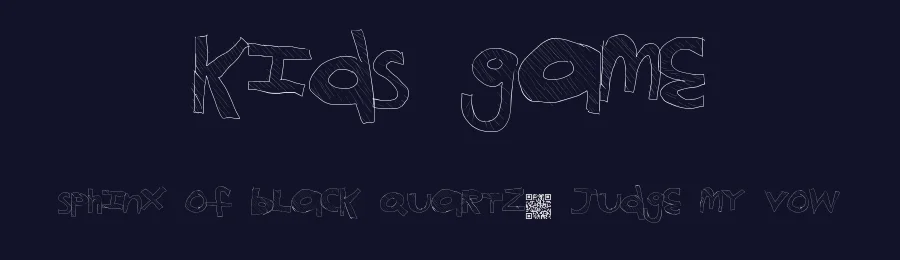 Kids Game by Xerographer Fonts — Decorative Font — thumbnail 2