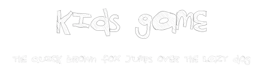 Kids Game by Xerographer Fonts β Decorative Font