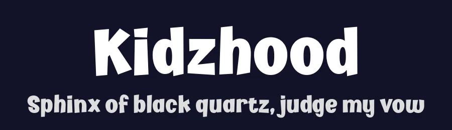 Kidzhood by Namela Type — Decorative Font — thumbnail 2