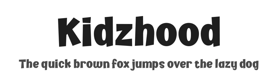 Kidzhood by Namela Type — Decorative Font