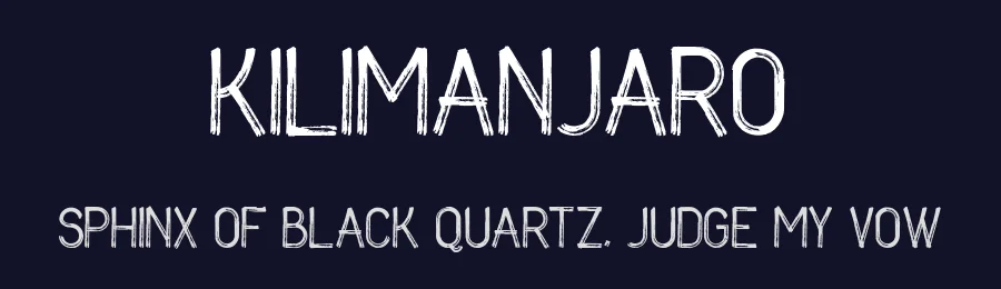 Kilimanjaro by setyaisiam _type — Script Handwritten Font — thumbnail 2