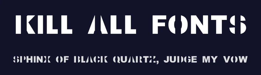 Kill All Fonts by MatreroG — Decorative Font — thumbnail 2