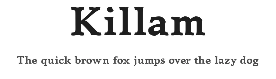 Killam by Stephen Nixon β Serif Font