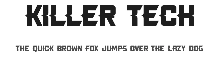 Killer Tech by Joseph Dawson β Decorative Font